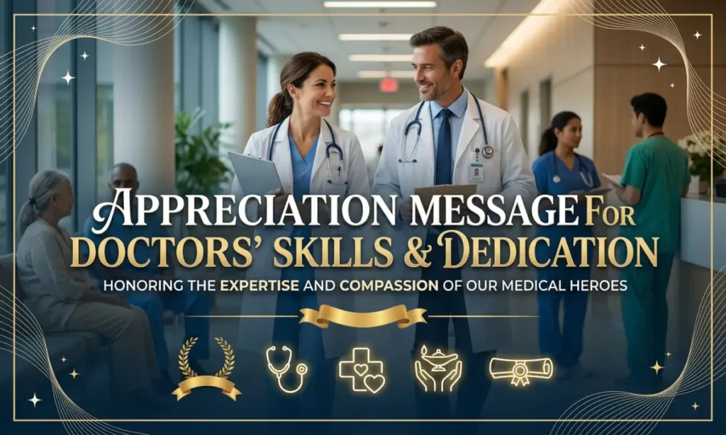 Appreciation Messages for Doctors’ Skills & Dedication