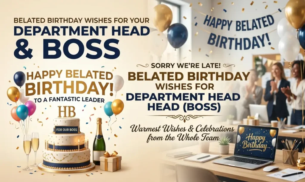 Belated Birthday Wishes for Department Head (Boss)