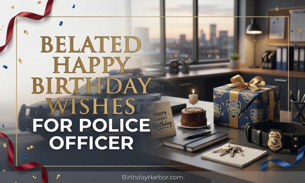 Belated Happy Birthday Wishes for Police Officer