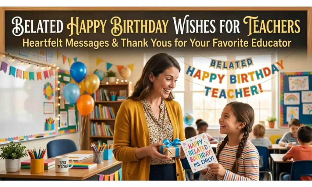 Belated Happy Birthday Wishes for Teachers