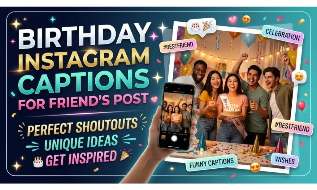 Birthday Instagram Captions for Friend’s Post