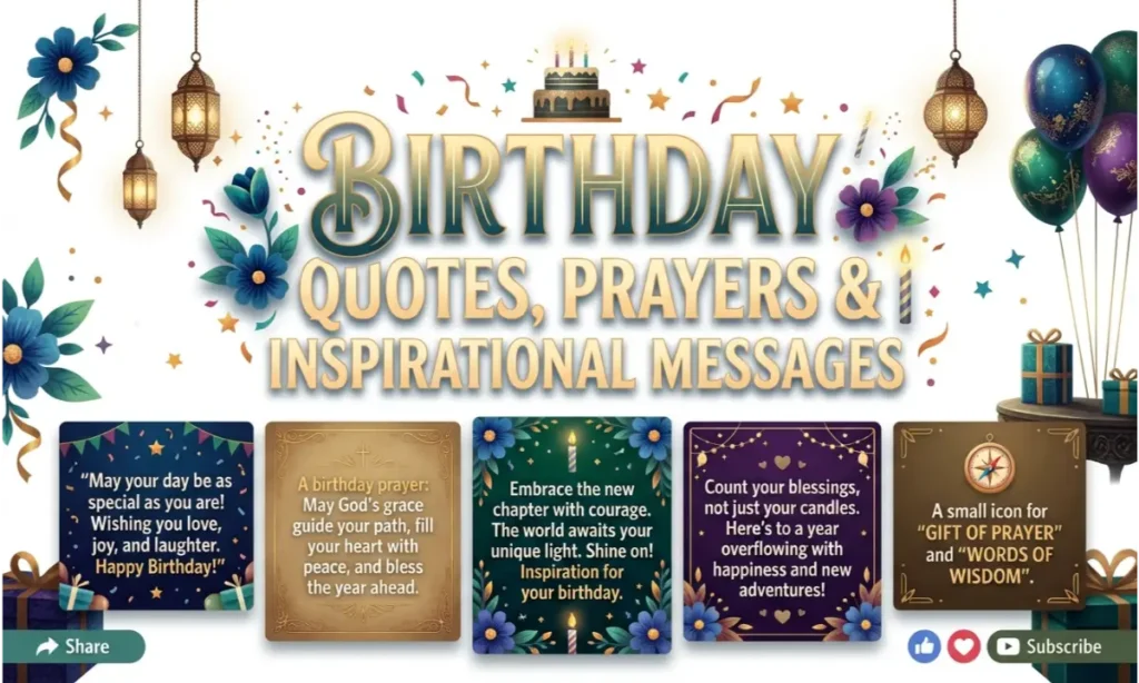 Birthday Quotes, Prayers & Inspirational Messages