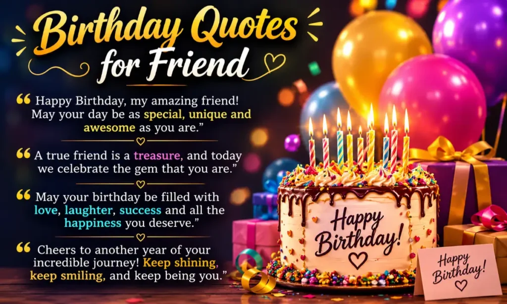 Birthday Quotes for Friend