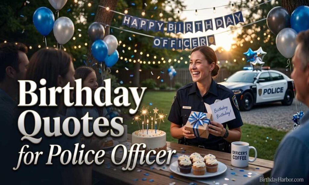 Birthday Quotes for Police Officer