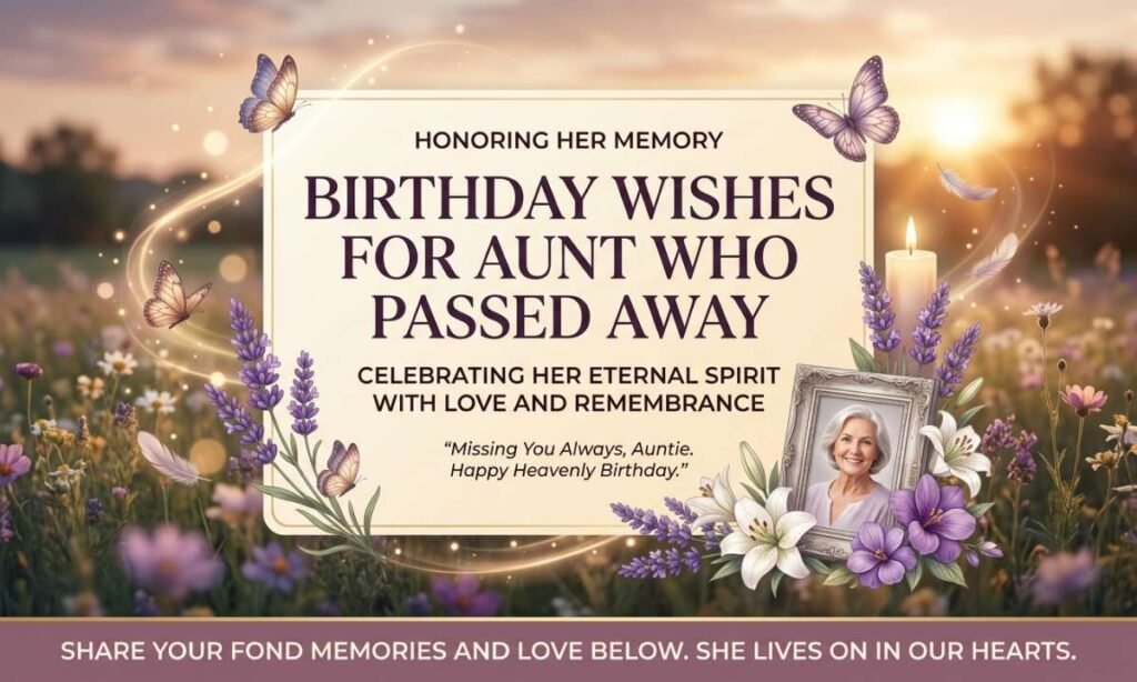 Birthday Wishes For Aunt Who Passed Away