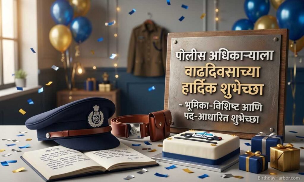 Birthday Wishes For Police Officer In Marathi