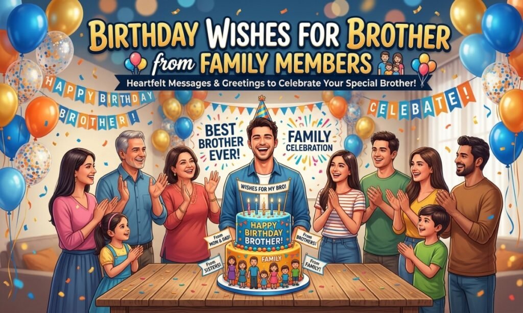 Birthday Wishes for Brother from Family Members