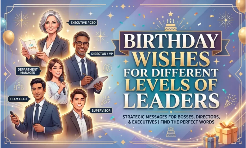 Birthday Wishes for Different Levels of Leaders