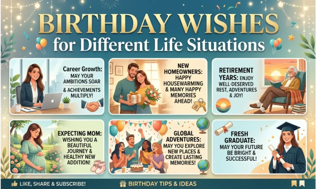 Birthday Wishes for Different Life Situations