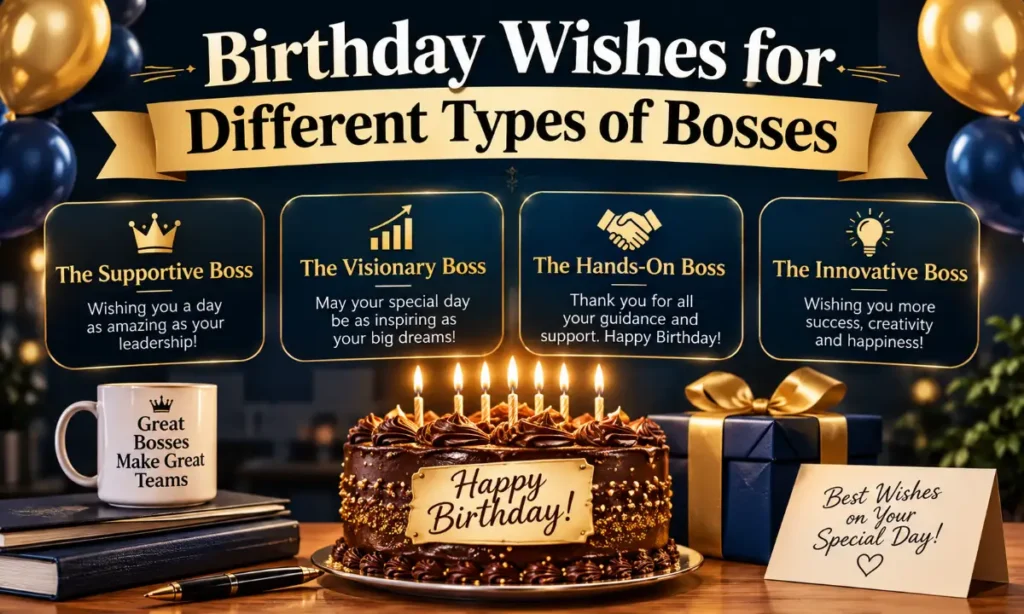 Birthday Wishes for Different Types of Bosses