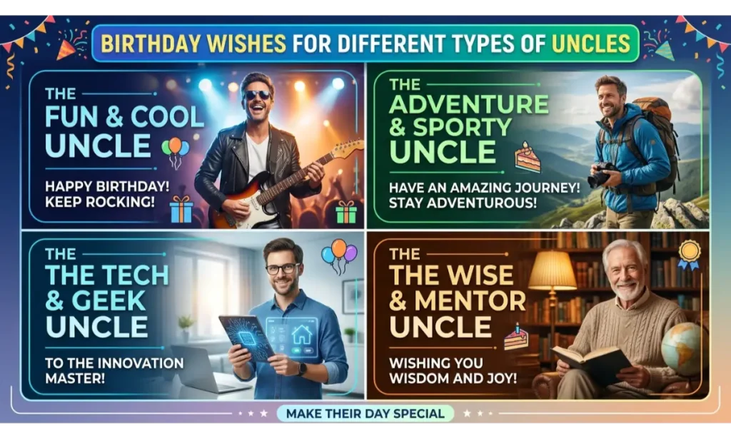 Birthday Wishes for Different Types of Uncles