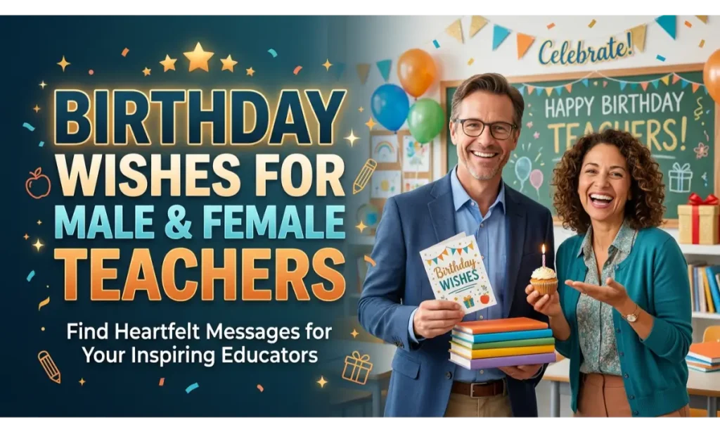 Birthday Wishes for Male and Female Teachers