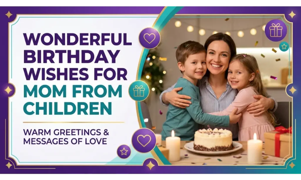 Birthday Wishes for Mom from Children