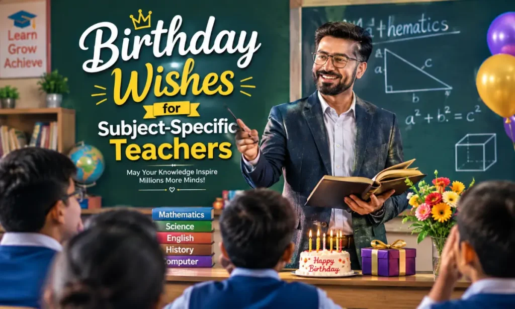 Birthday Wishes for Subject-Specific Teachers