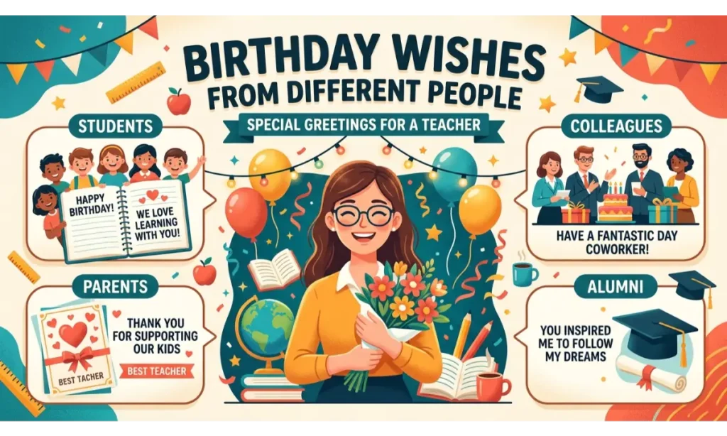 Birthday Wishes from Different People