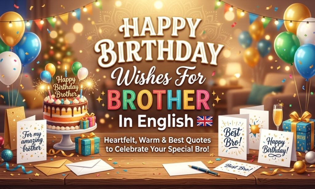 Happy Birthday Wishes For Brother In English