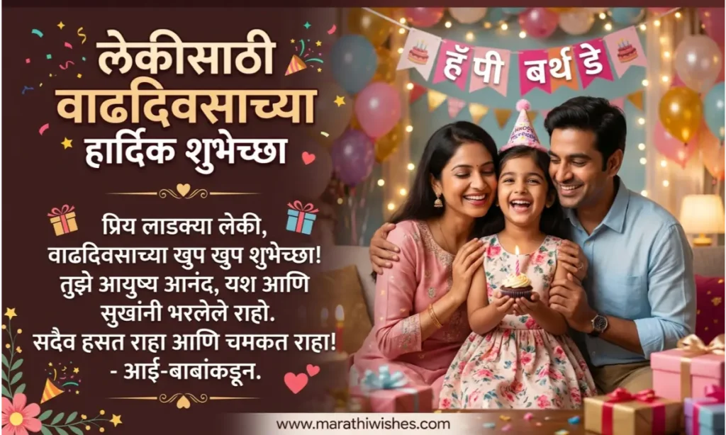 Happy Birthday Wishes For Daughter In Marathi