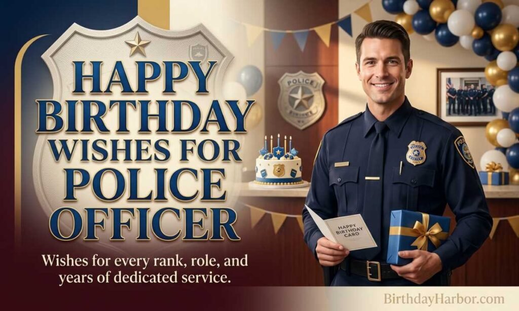 Happy Birthday Wishes For Police Officer