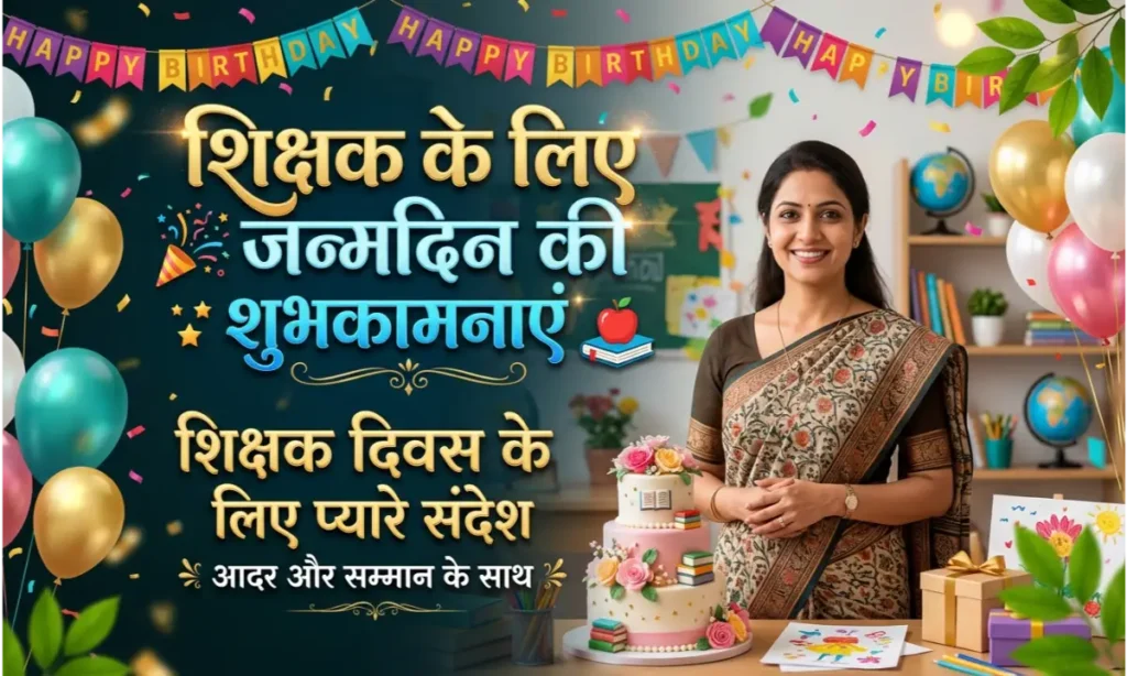Happy Birthday Wishes For Teacher In Hindi