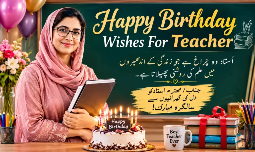 Happy Birthday Wishes For Teacher In Urdu