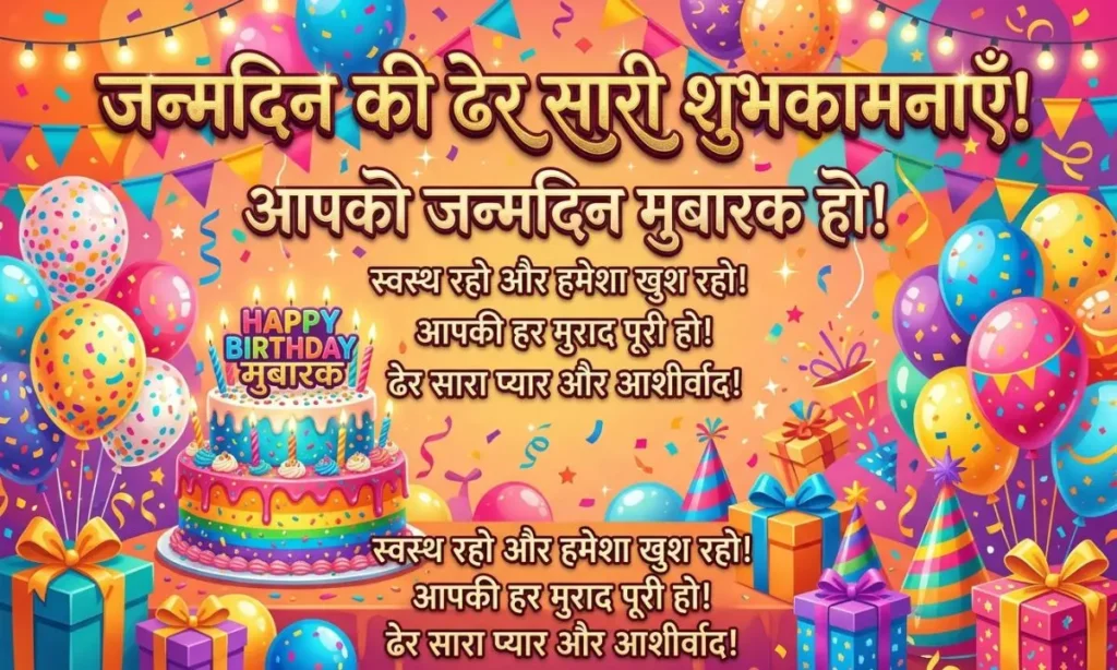 Happy Birthday Wishes In Hindi
