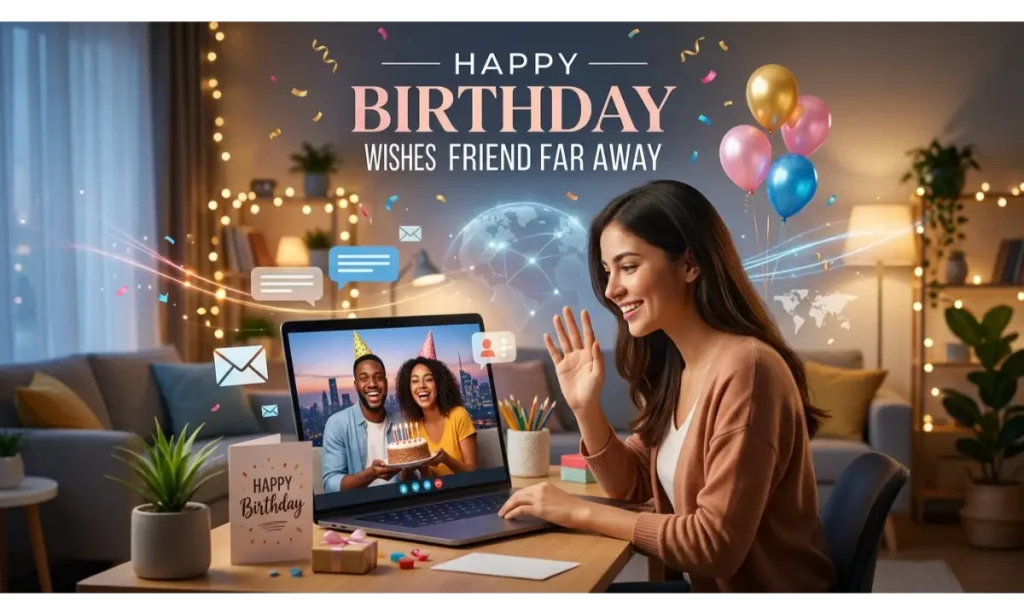 Happy Birthday Wishes for a Friend Far Away