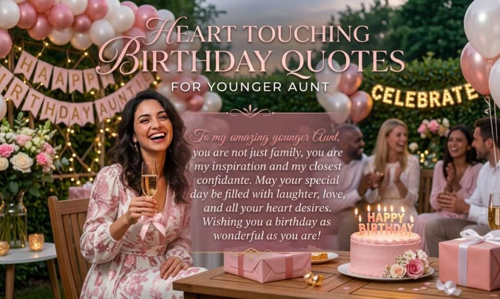 Heart Touching Birthday Quotes for Younger Aunt
