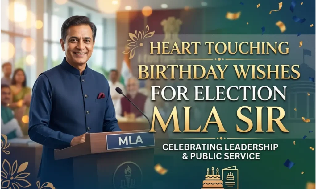 Heart Touching Birthday Wishes for Election MLA Sir