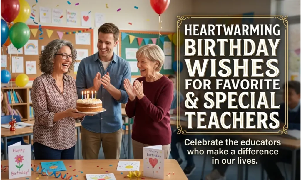 Heartwarming Birthday Wishes for Favorite & Special Teachers