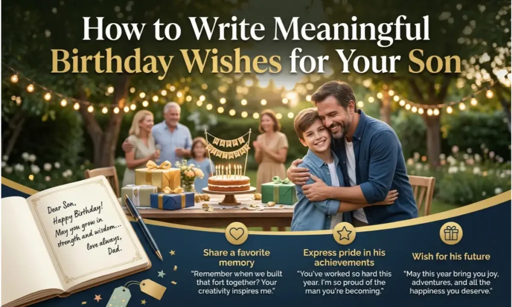 How to Write Meaningful Birthday Wishes for Your Son