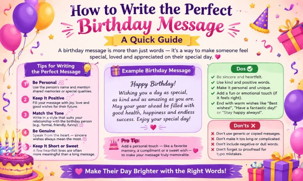 How to Write the Perfect Birthday Message A Quick Guide