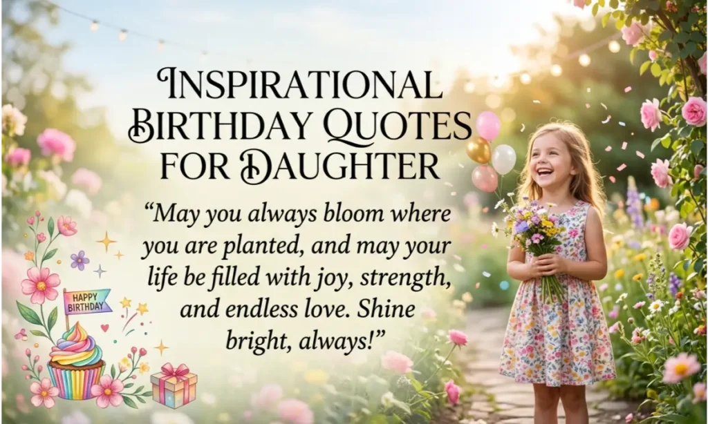 Inspirational Birthday Quotes for Daughter
