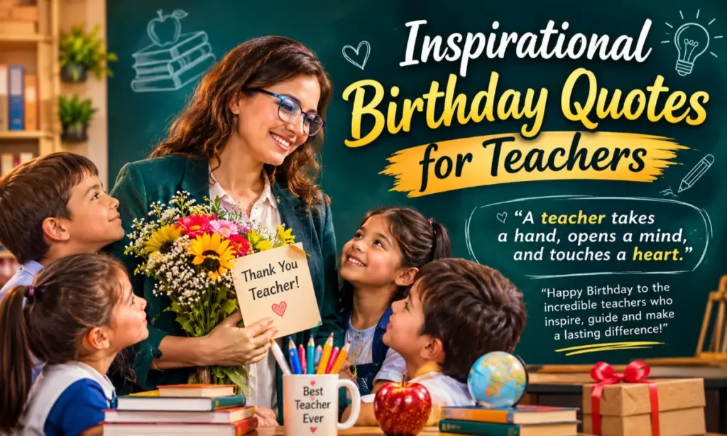 Inspirational Birthday Quotes for Teachers