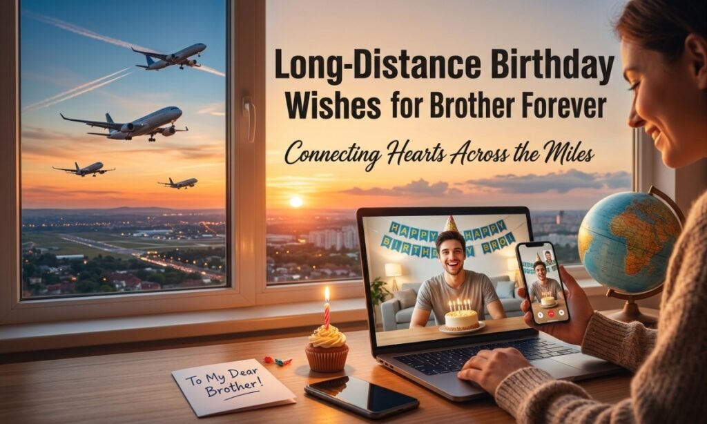 Long-Distance Birthday Wishes for Brother Forever