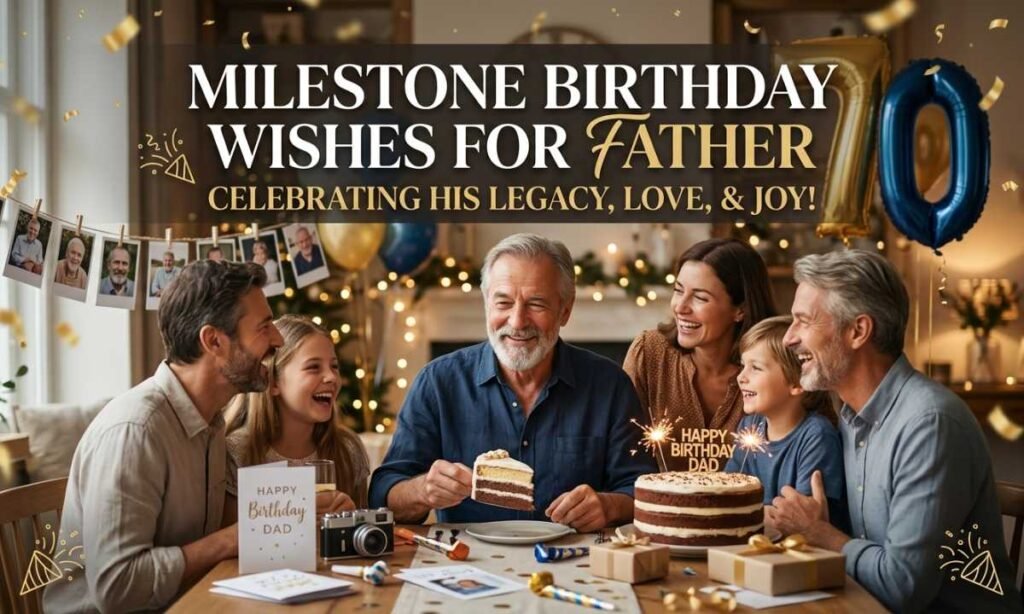 Milestone Birthday Wishes for Father
