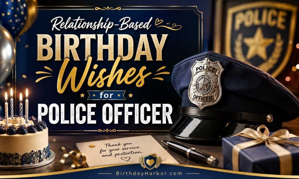 Relationship-Based Birthday Wishes for Police Officer