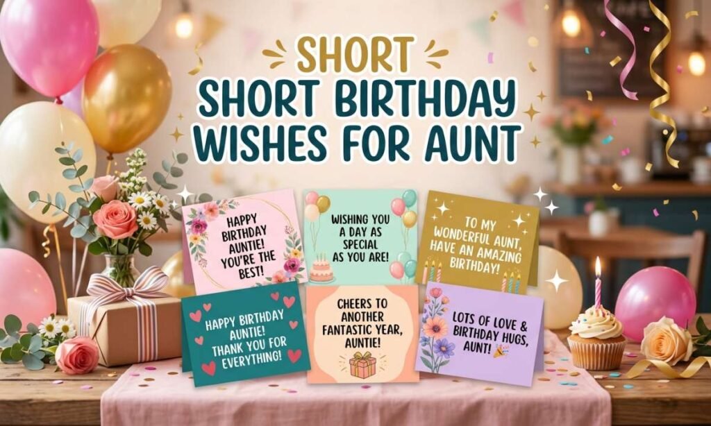 Short Birthday Wishes For Aunt