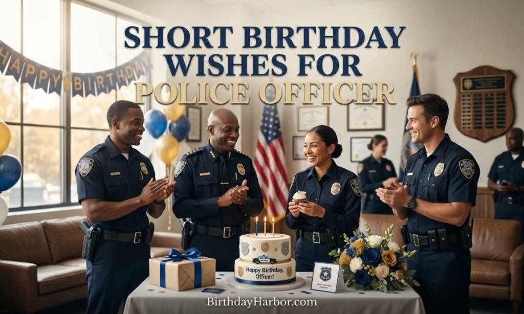Short Birthday Wishes For Police Officer