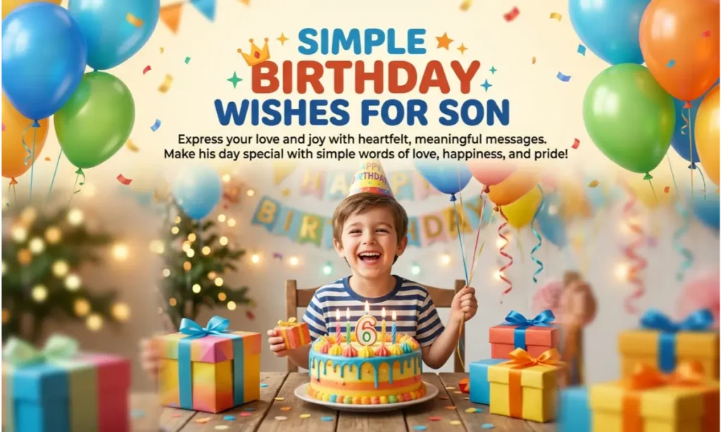 Simple Birthday Wishes For Son