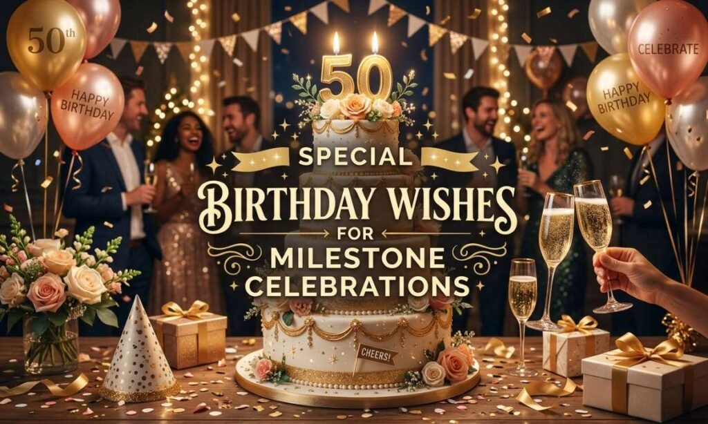 Special Birthday Wishes for Milestone Celebrations