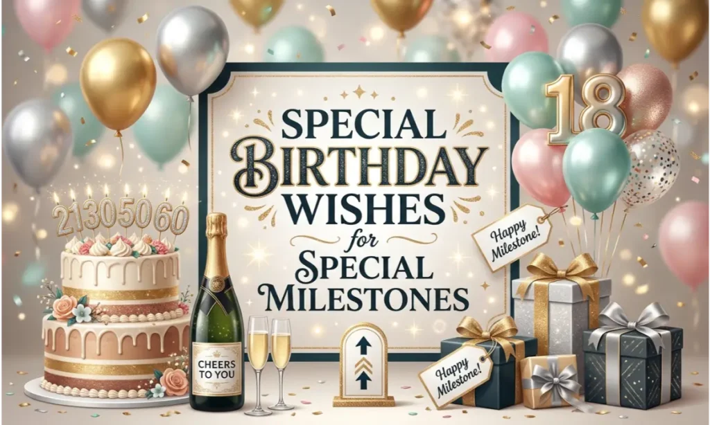 Special Birthday Wishes for Special Milestones