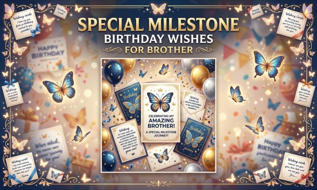 Special Milestone Birthday Wishes for Brother