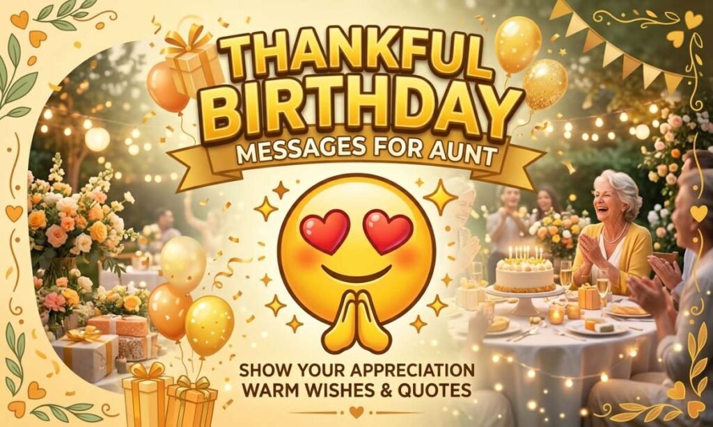 Thankful Birthday Messages for Aunt