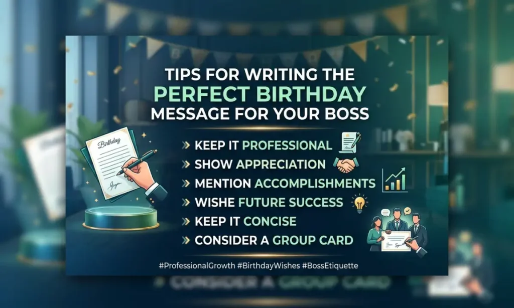 Tips for Writing the Perfect Birthday Message for Your Boss