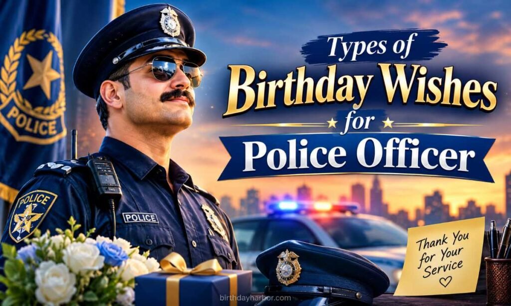 Types of Birthday Wishes for Police Officer