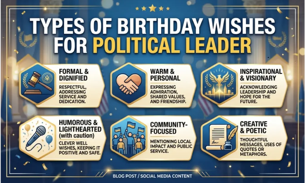 Types of Birthday Wishes for Political Leader