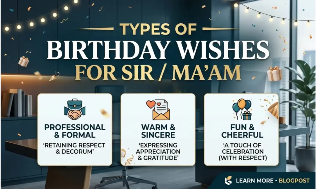 Types of Birthday Wishes for Sir : Ma’am