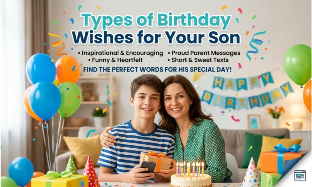 Types of Birthday Wishes for Your Son