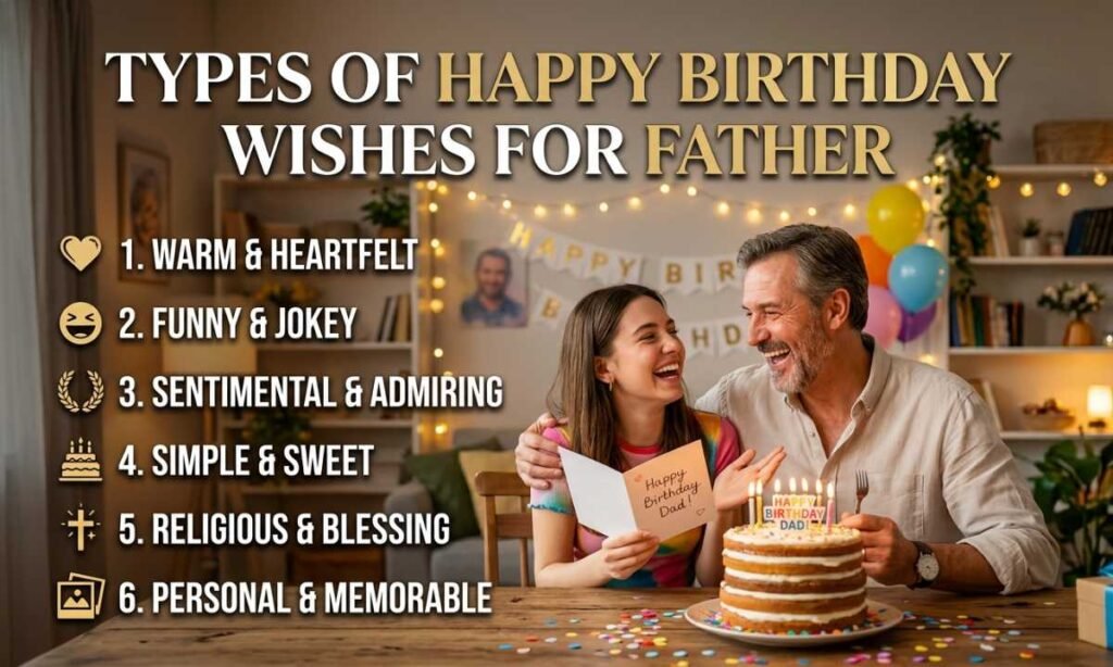 Types of Happy Birthday Wishes for Father