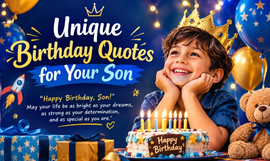 Unique Birthday Quotes for Your Son